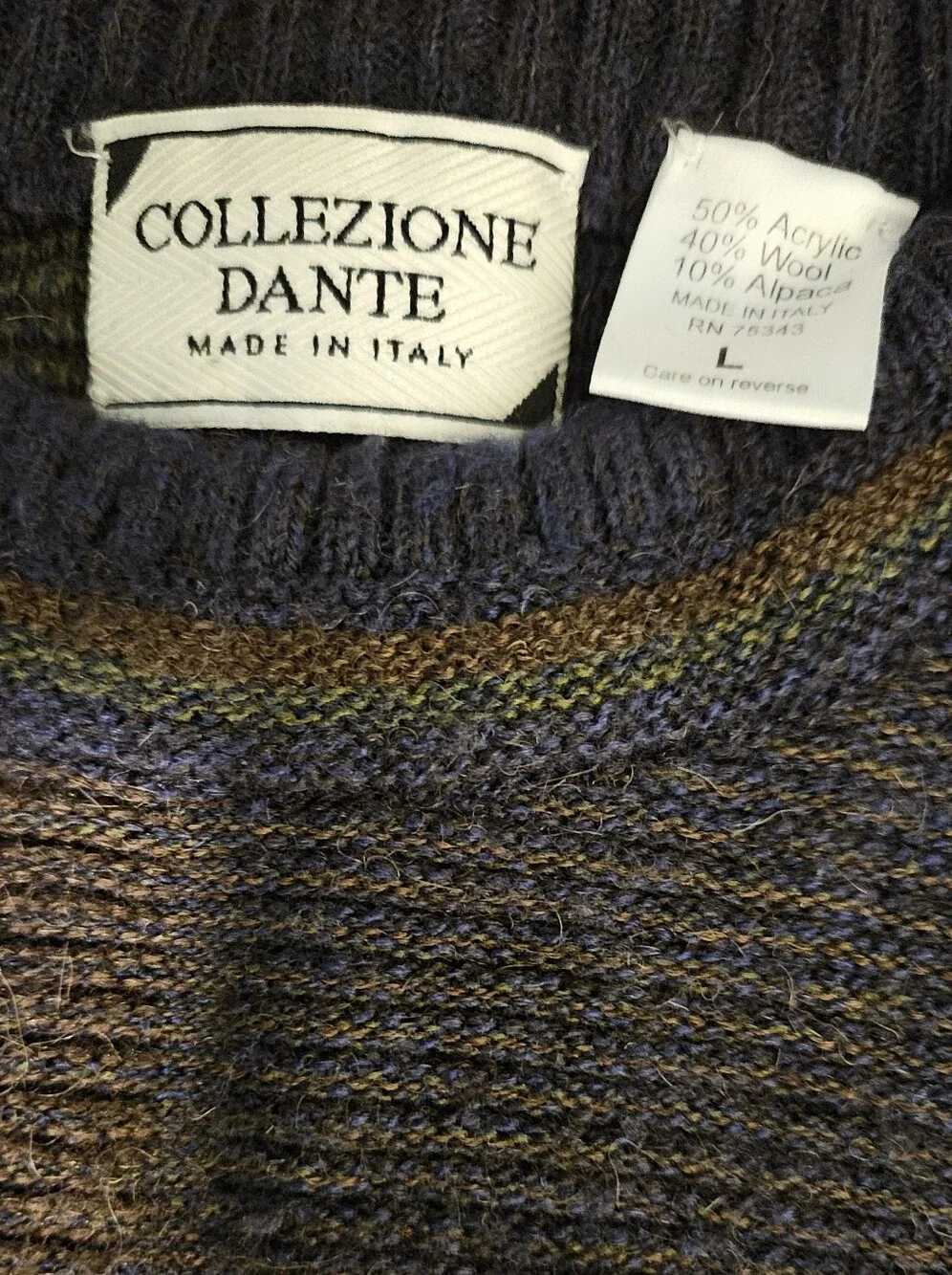 VGT 90'S COLOR BLOCK ALPACA WOOL BLEND, GRUNGE AESTHETIC ,COLOR BLOCK